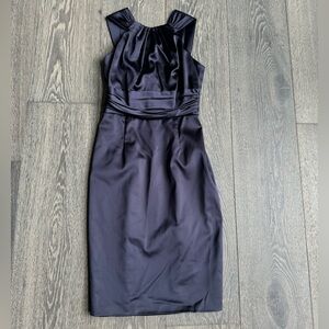 David Meister Sheath Dress in Navy Size 2